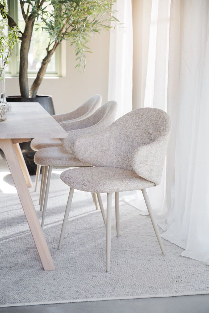 Rowico Drake nojatuoli, beige/metalli