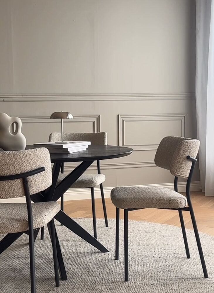 Rowico Herbster tuoli, beige/musta