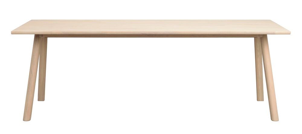 Rowico Clapperton ruokapöytä 220x95cm, valkopesty tammi