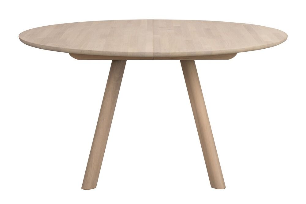 Rowico Clapperton ruokapöytä pyöreä 140cm, valkopesty tammi
