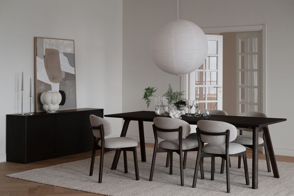 Rowico Clapperton ruokapöytä 220x95cm, ruskea