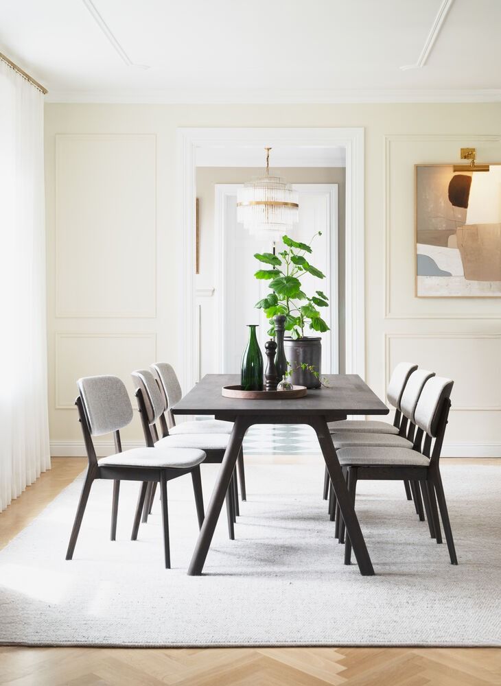 Rowico Clapperton ruokapöytä 220x95cm, ruskea