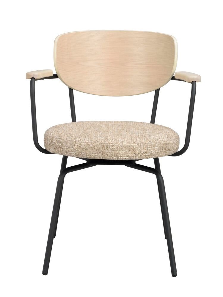 Rowico Merrick nojatuoli, tumma beige/musta