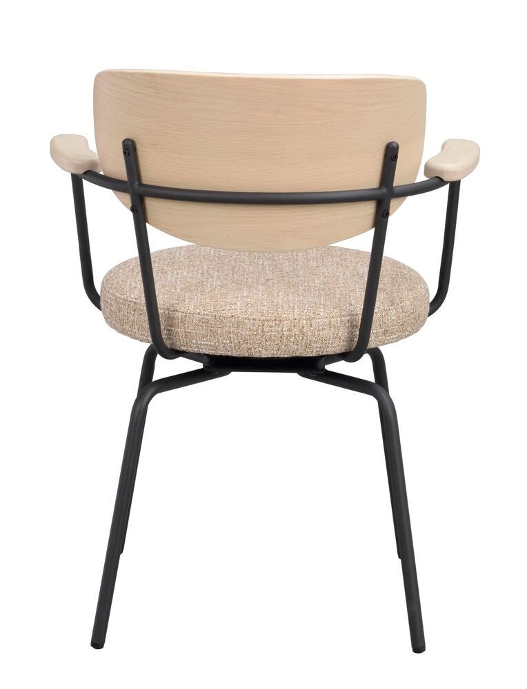 Rowico Merrick nojatuoli, tumma beige/musta