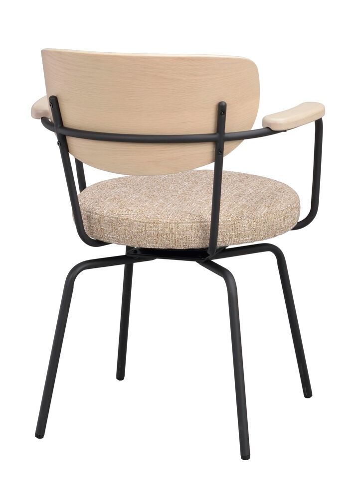 Rowico Merrick nojatuoli, tumma beige/musta