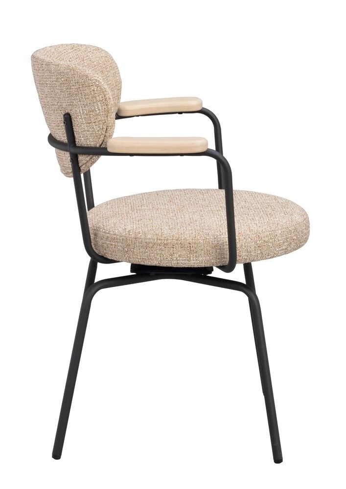 Rowico Merrick nojatuoli, beige/musta