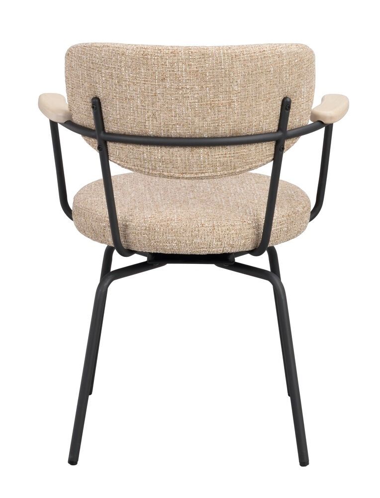 Rowico Merrick nojatuoli, beige/musta