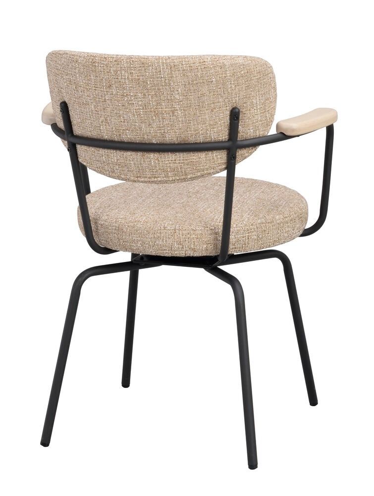 Rowico Merrick nojatuoli, beige/musta