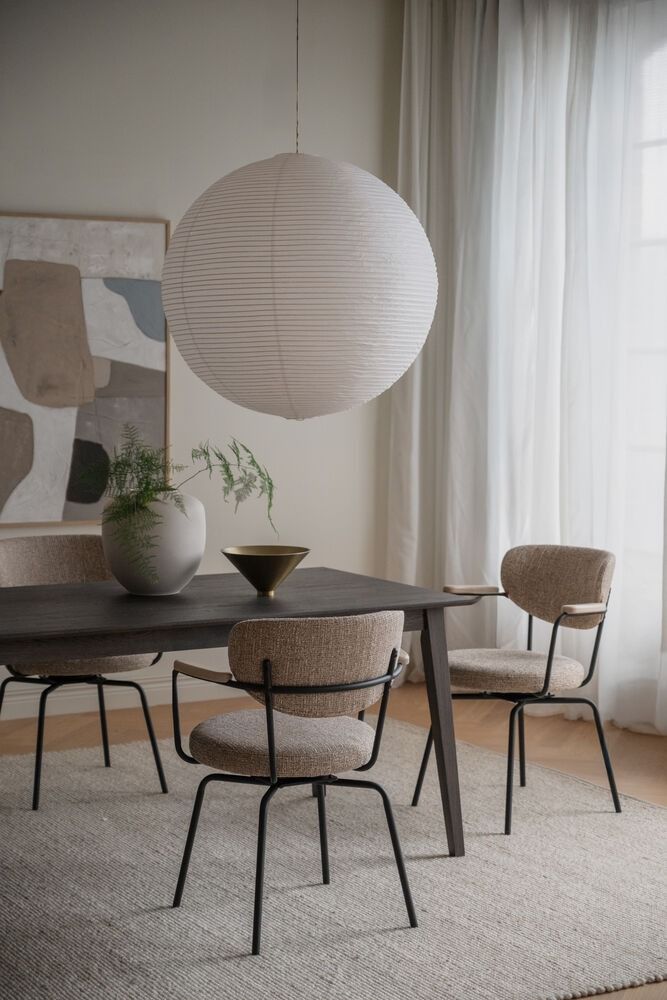 Rowico Merrick nojatuoli, beige/musta