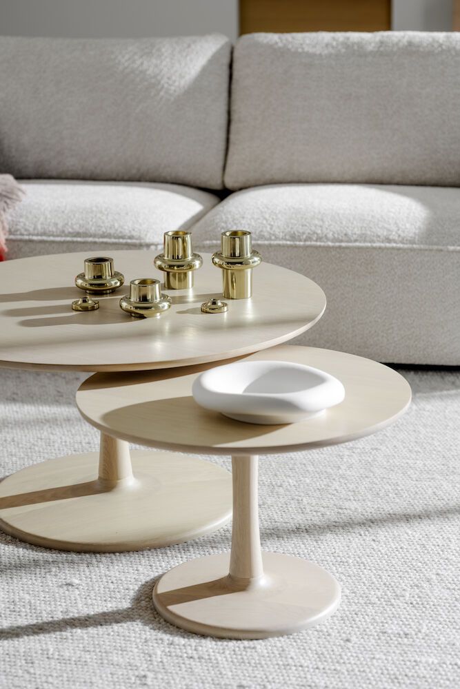 Rowico Hobart sohvapöytä 90cm, valkopesty tammi