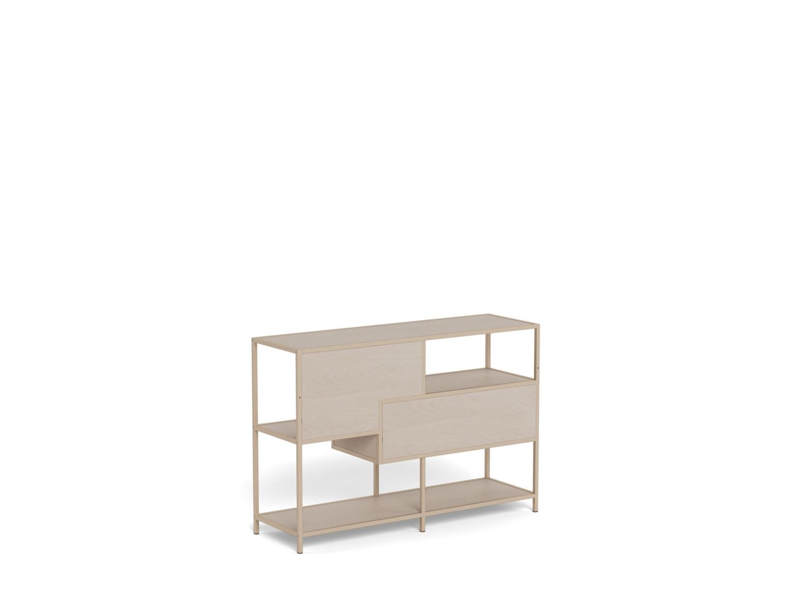 Seaford avohylly 9 laatikoilla harmaa 114x35x78 cm