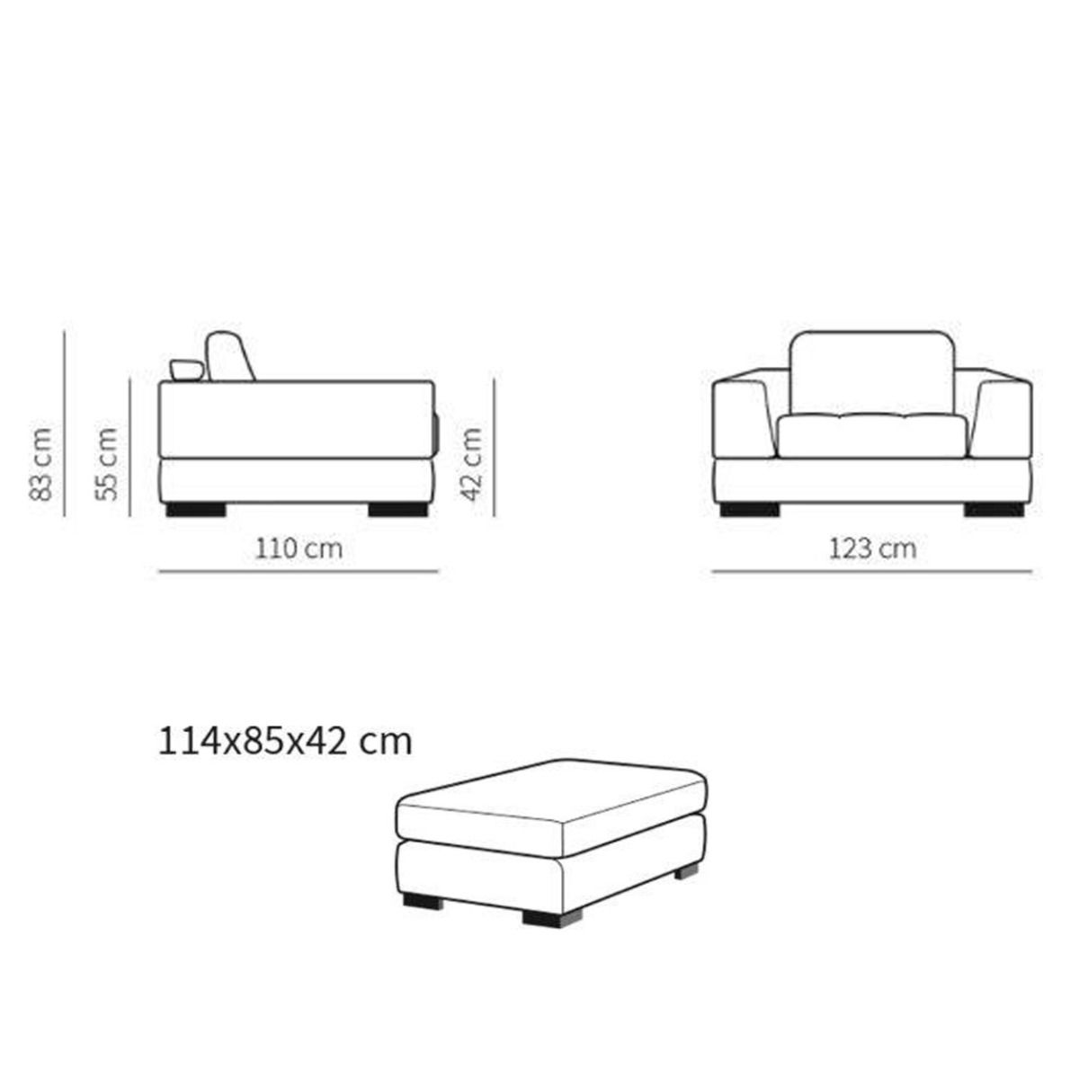 Neiser Samba iso lepotuoli + rahi, ruskea