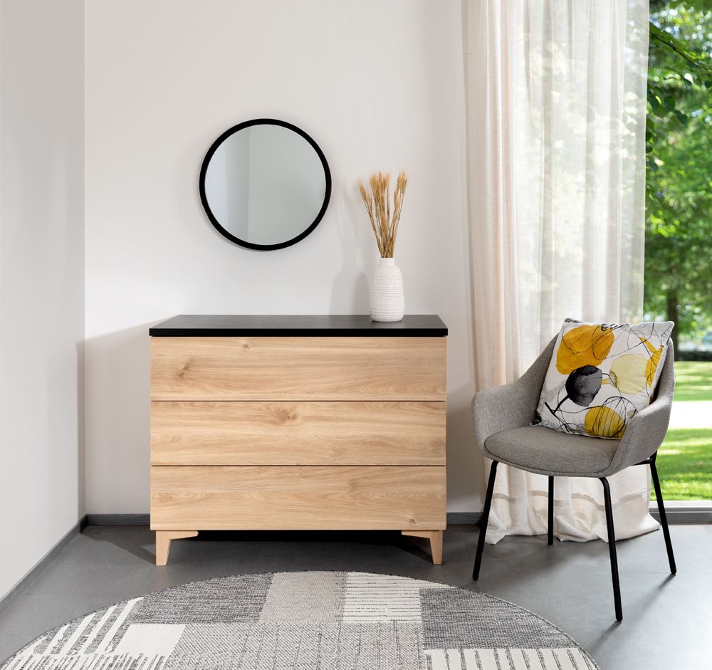 Hiipakka Niklas lipasto 100 cm, laatikoilla