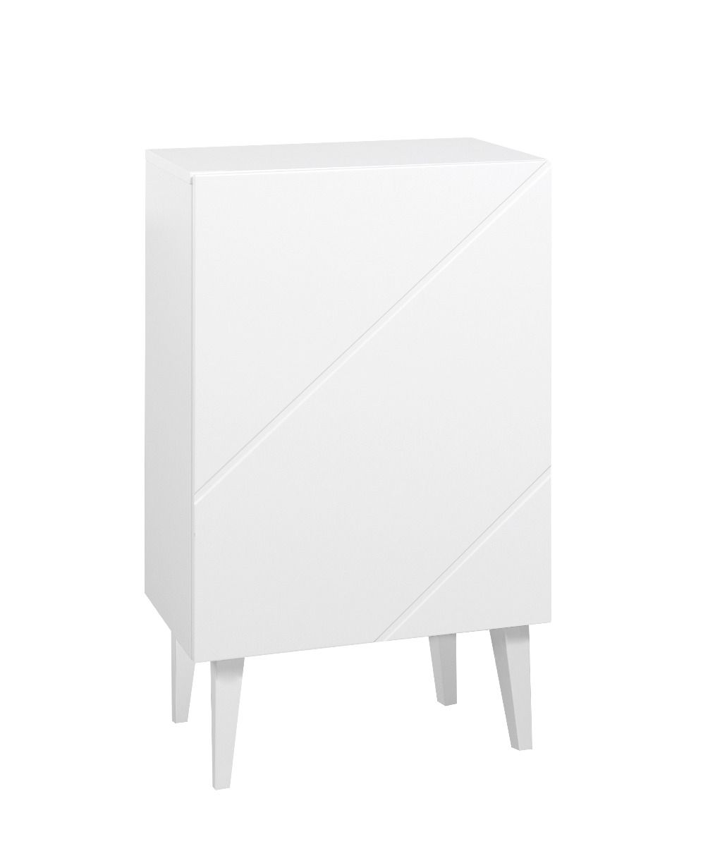 Hiipakka Vilja lipasto 50 cm kaapilla, valkoinen