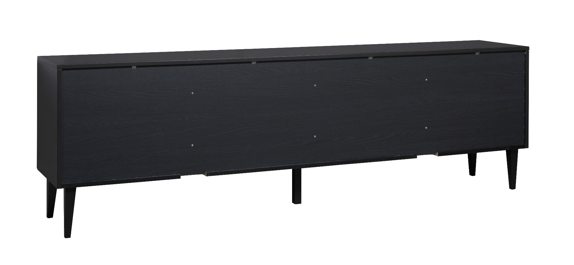 Hiipakka Vilja tv-taso 200cm ovilla, musta