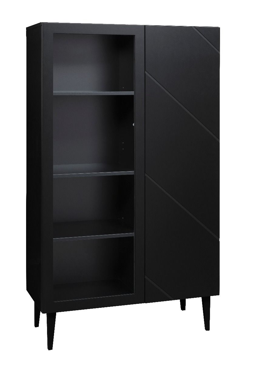 Hiipakka Vilja korkea vitriini mustana