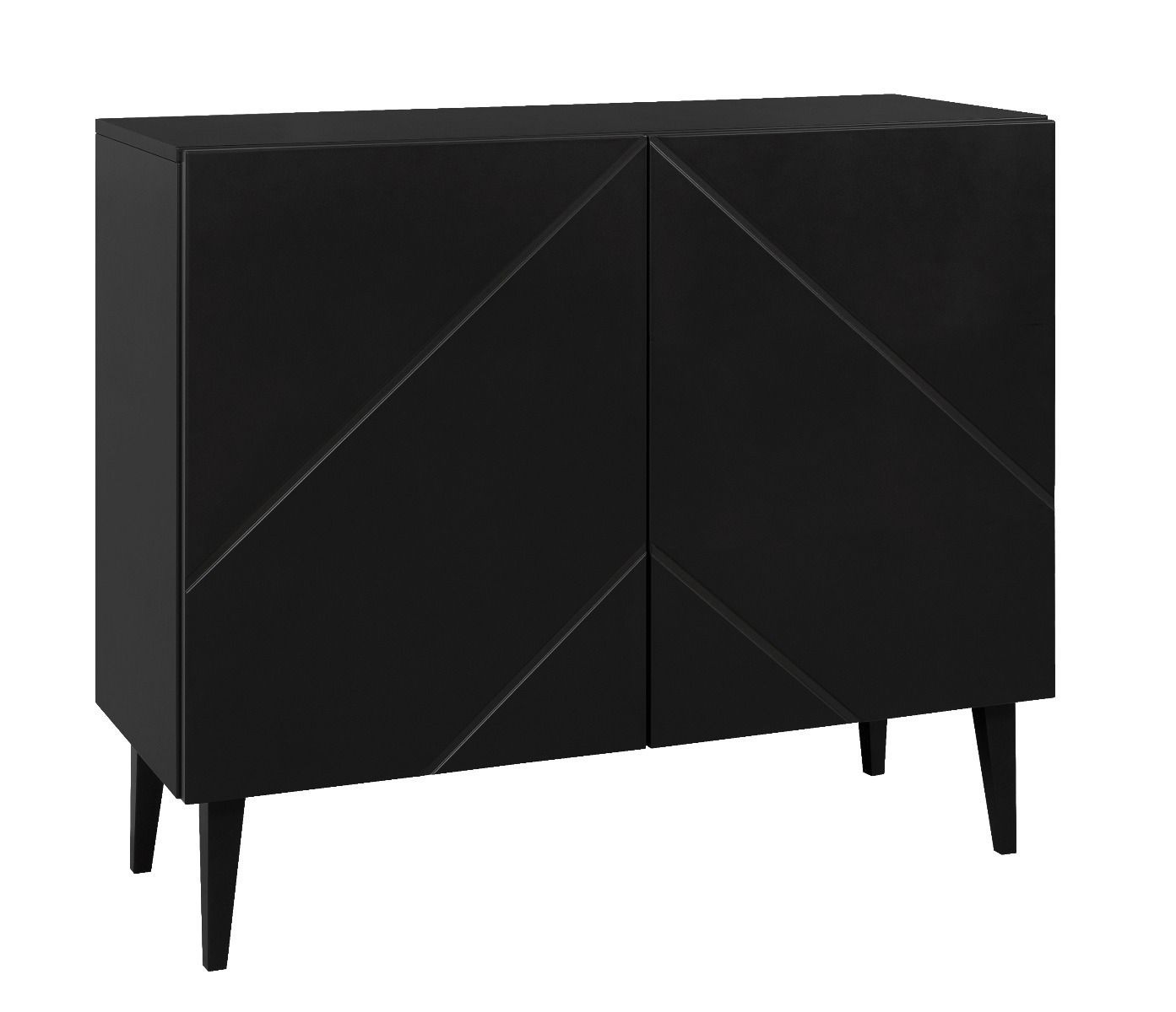 Hiipakka Vilja ovikaappi/lipasto 100cm, musta