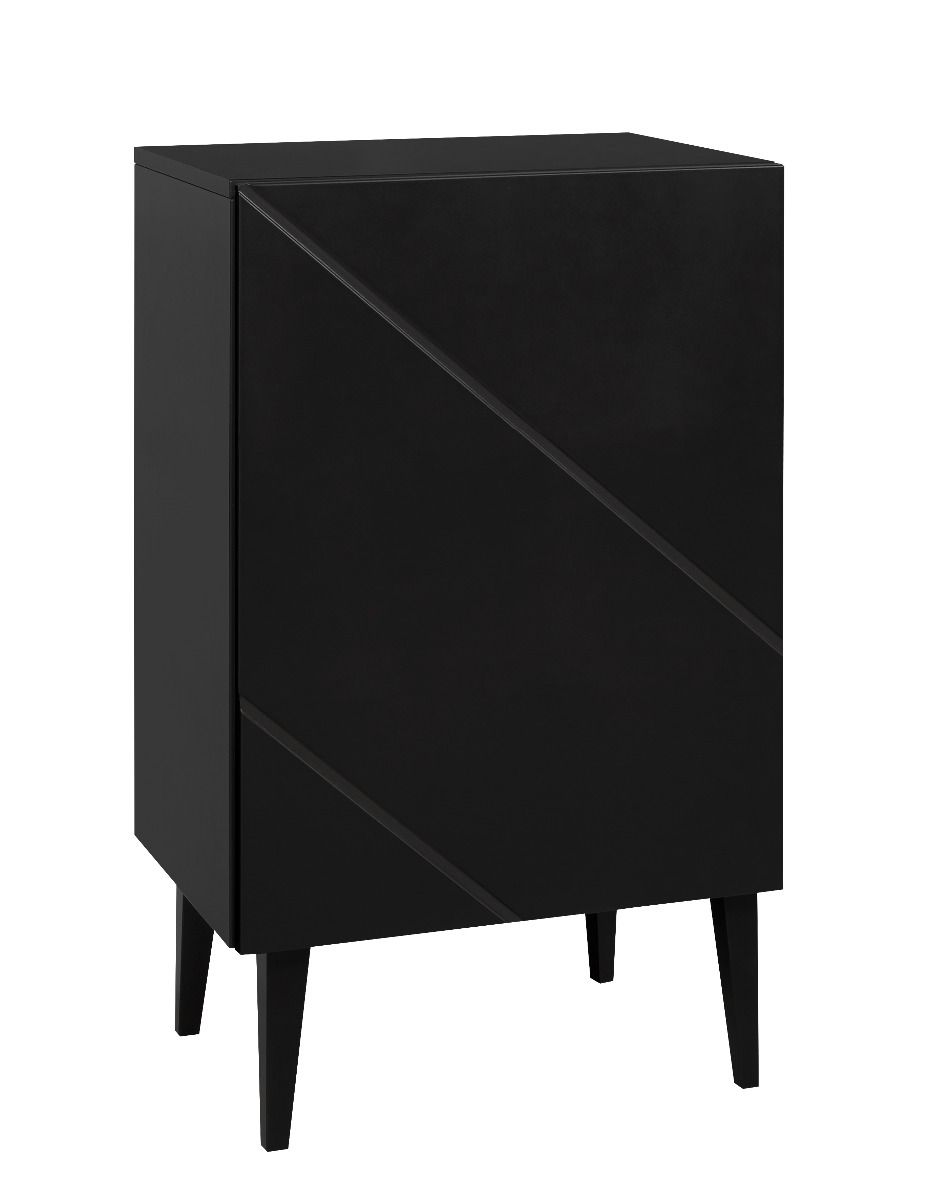 Hiipakka Vilja lipasto 50 cm kaapilla, musta