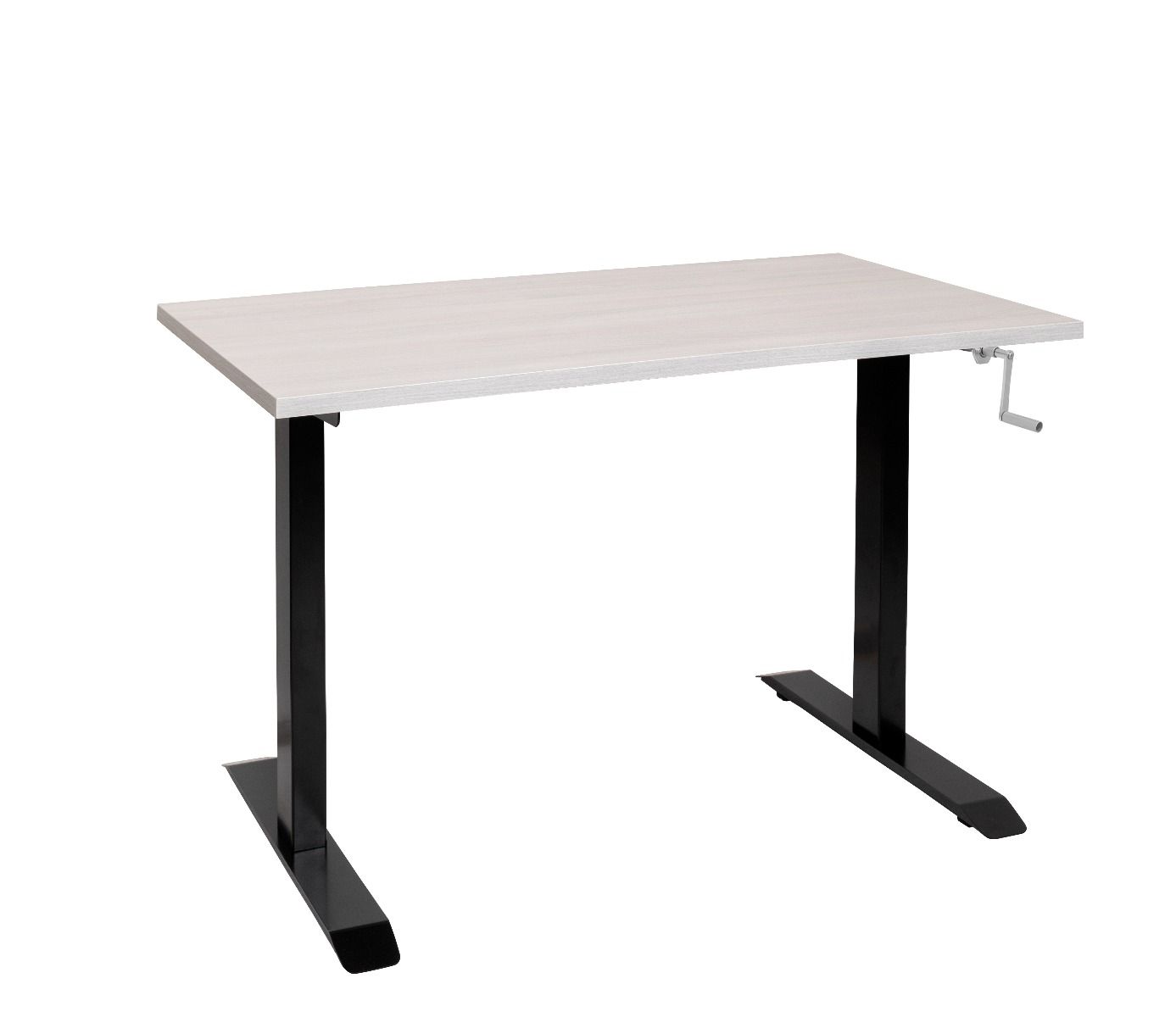 Hiipakka Ergo veivattava säätöpöytä, musta jalka