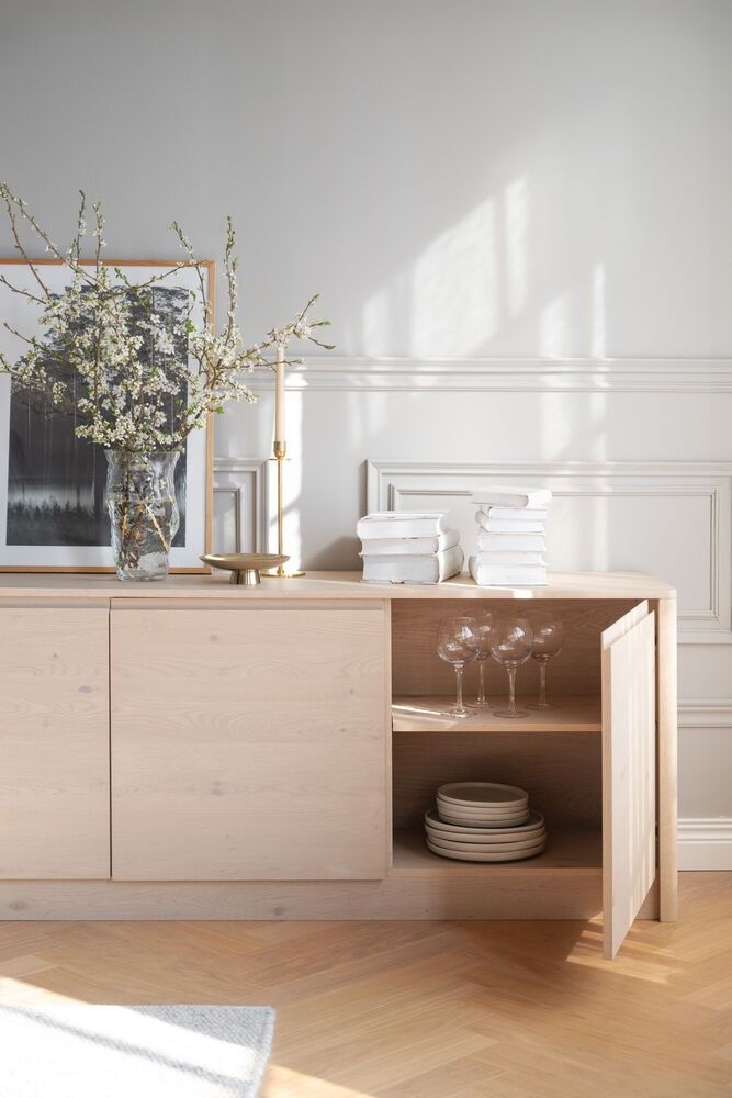 Rowico Melstone senkki 180x70cm, valkovahattu tammi