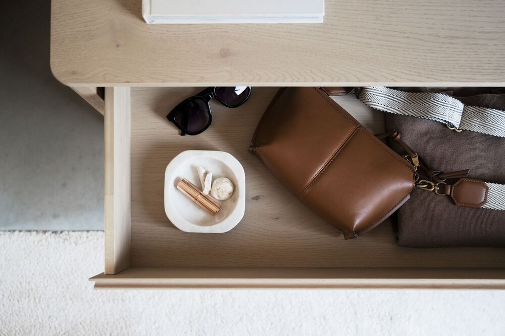 Rowico Melstone lipasto 3 -laatikolla, valkovahattu tammi