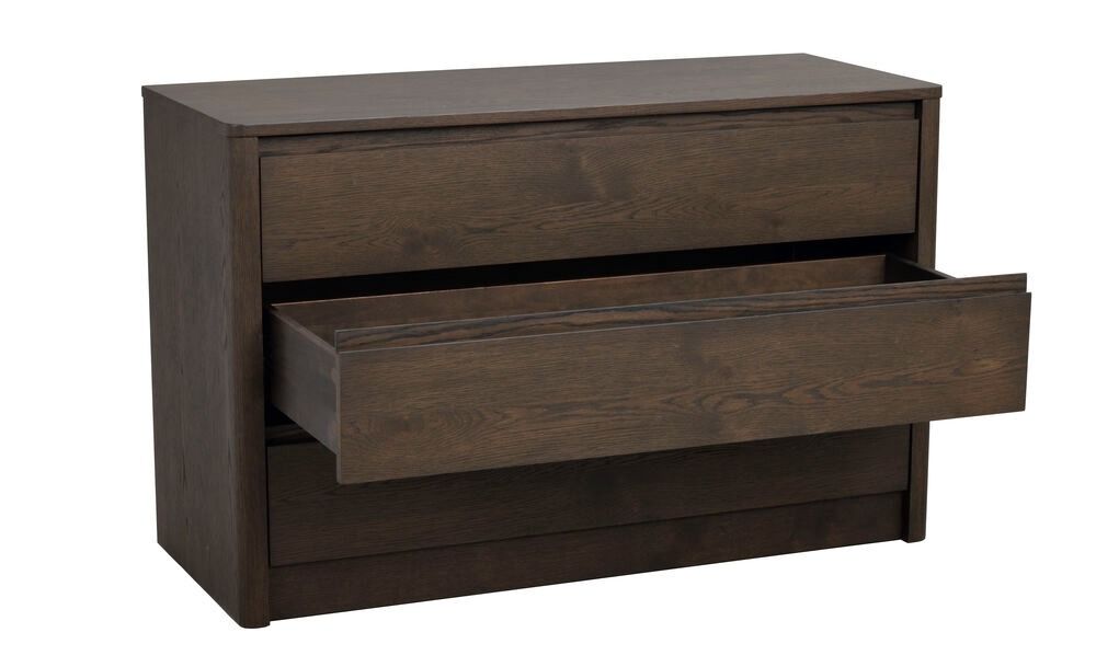 Rowico Melstone lipasto 3 -laatikolla, ruskea tammi