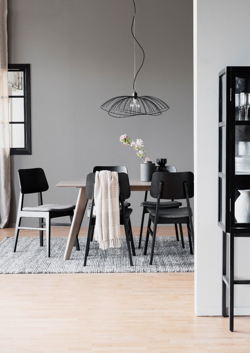 Rowico Nagano-tuoli, musta/harmaa