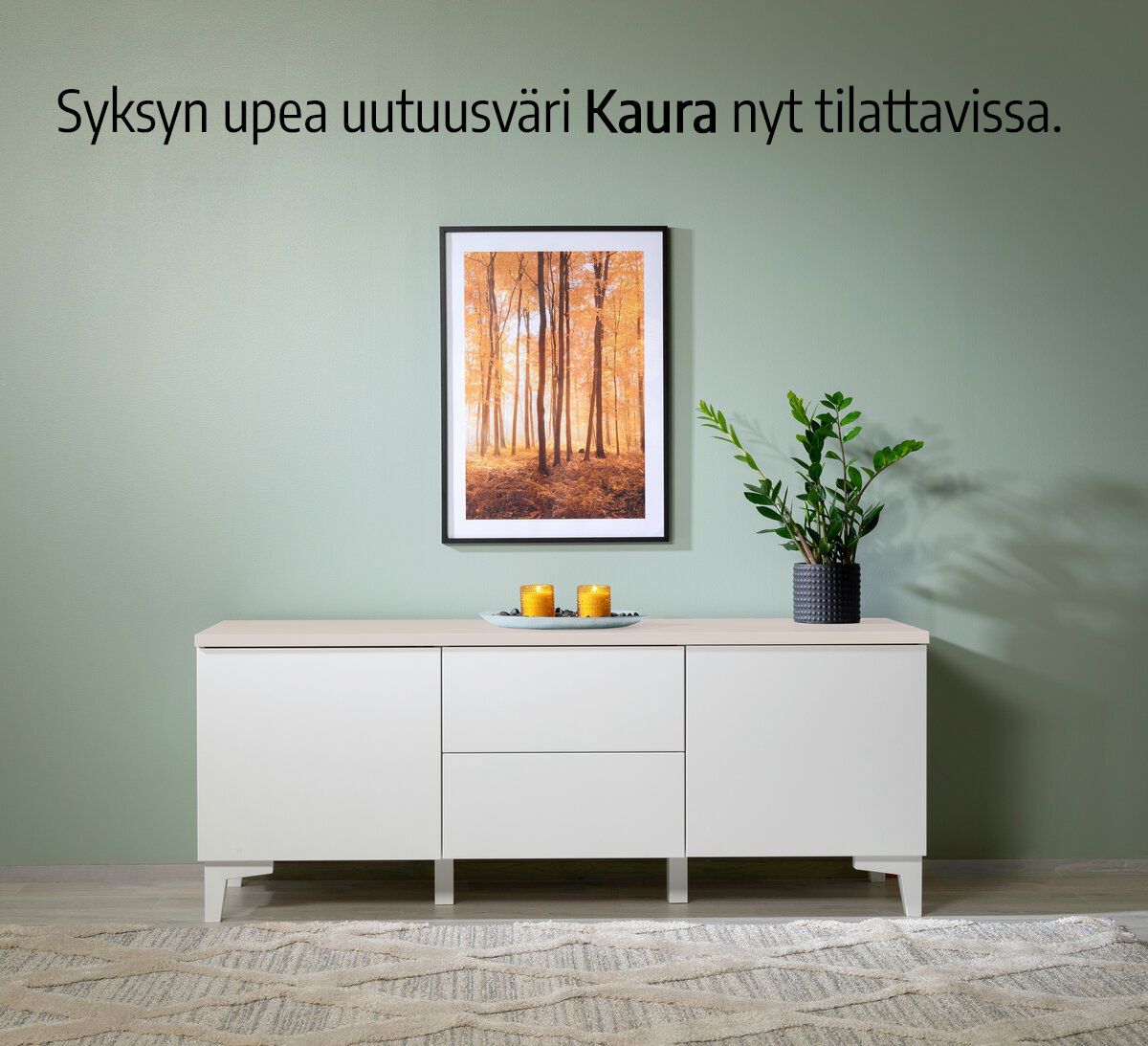 Hiipakka Anton 100cm lipasto, ovi+3 laatikkoa