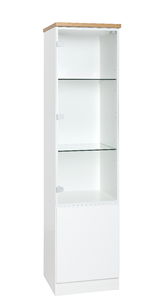 LM Ojala Lilja nro 1+16 vitriini, valkoisella rungolla 