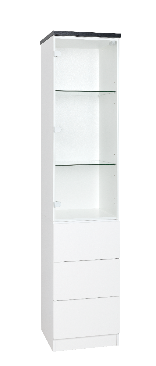 LM Ojala Lilja nro 6+16 vitriini, valkoinen runko