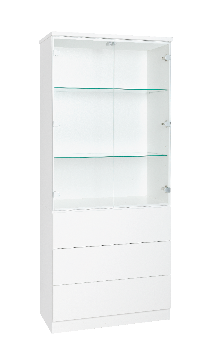 LM Ojala Lilja nro 8 + 17 vitriini, valkoinen runko