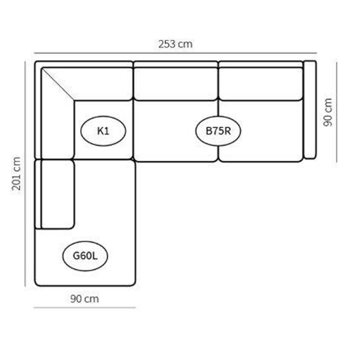 Neiser Savanna avokulmasohva, punainen