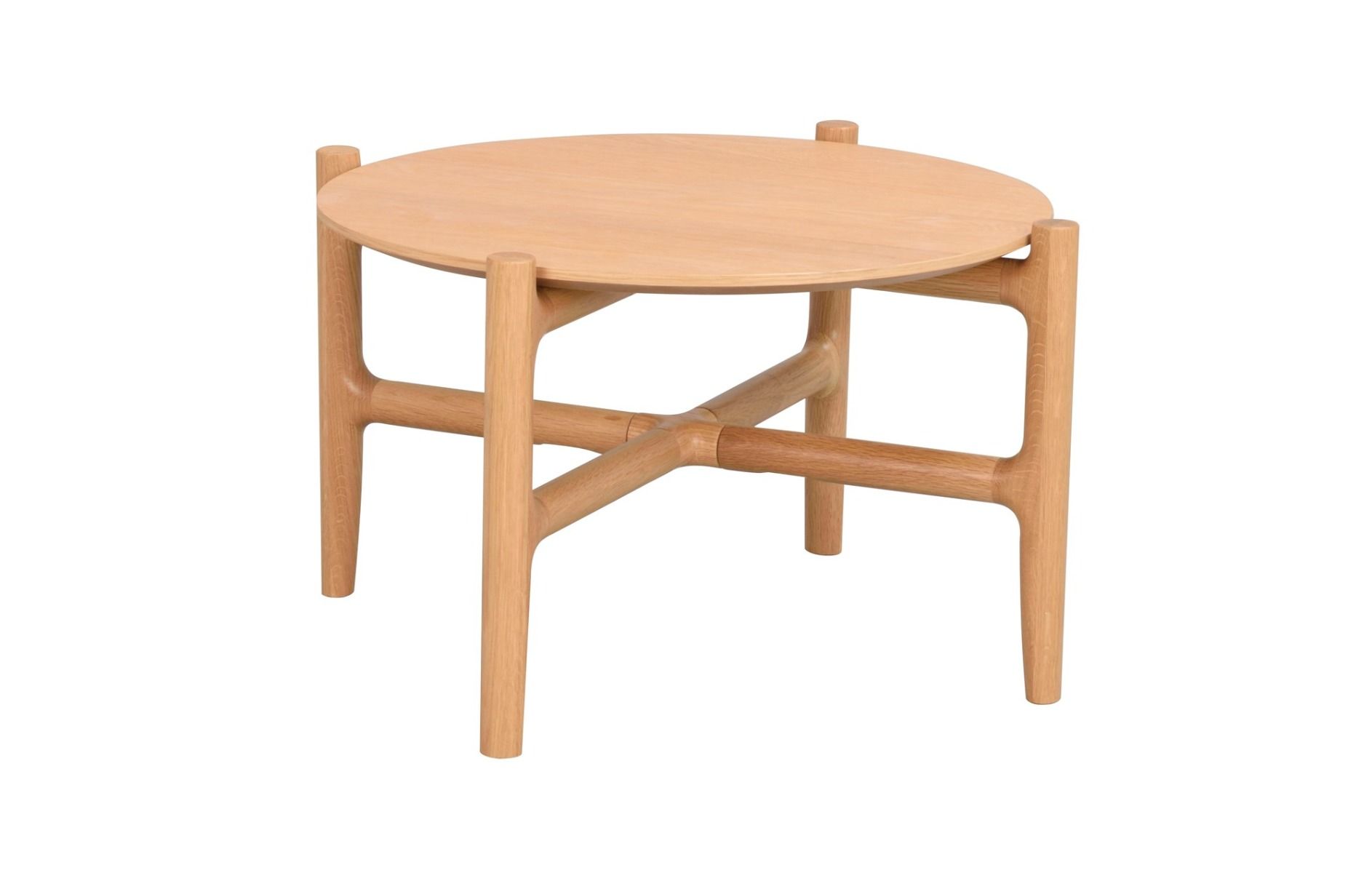 Rowico Holton 55 cm pyöreä sohvapöytä, tammi 