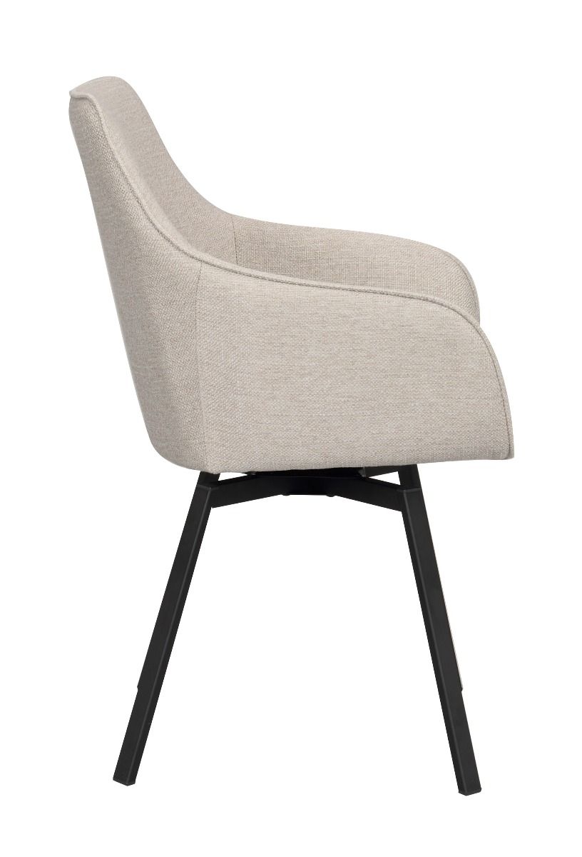 Rowico Alison nojatuoli, beige/musta