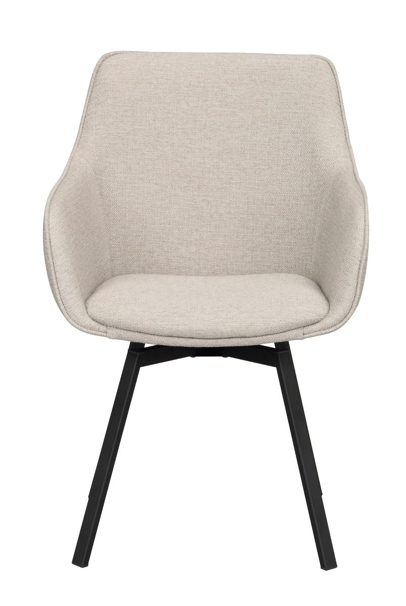 Rowico Alison kääntyvä nojatuoli, beige/musta