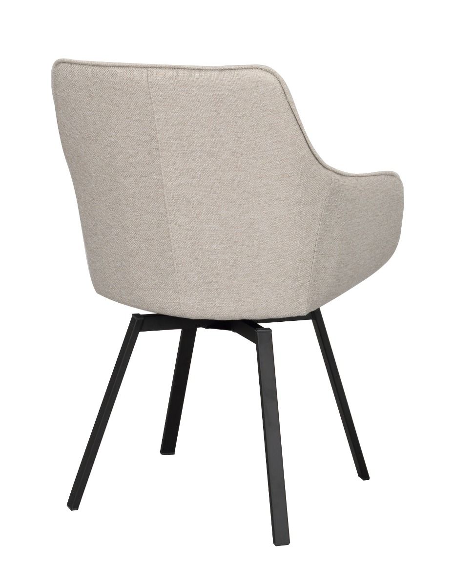 Rowico Alison nojatuoli, beige/musta