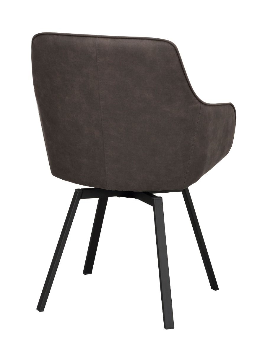 Rowico Alison nojatuoli, tummanharmaa/musta