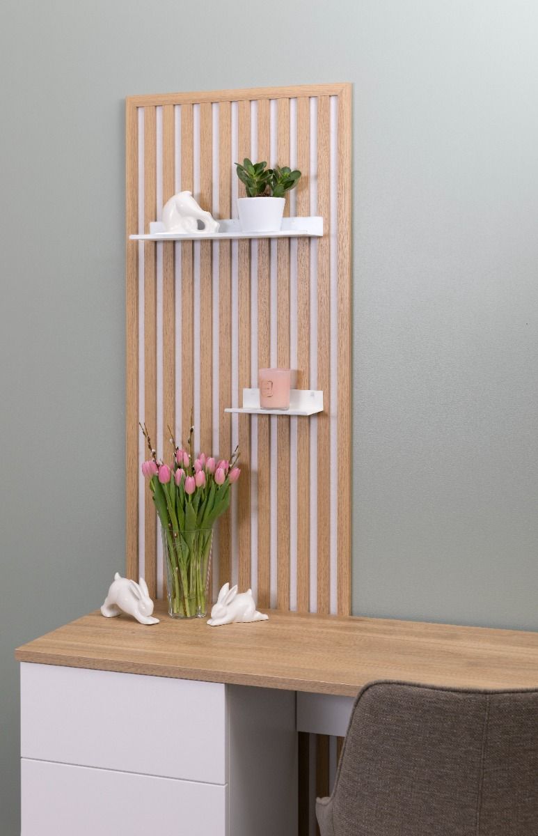 Sointu Sisustuspaneeli 200, tammi/valkoinen