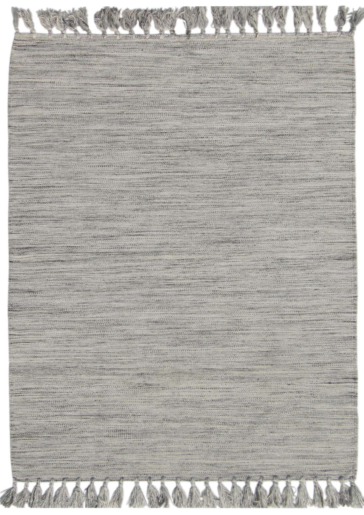 Käsinkudottu Dhurrie-matto v.harmaa, eri kokoja