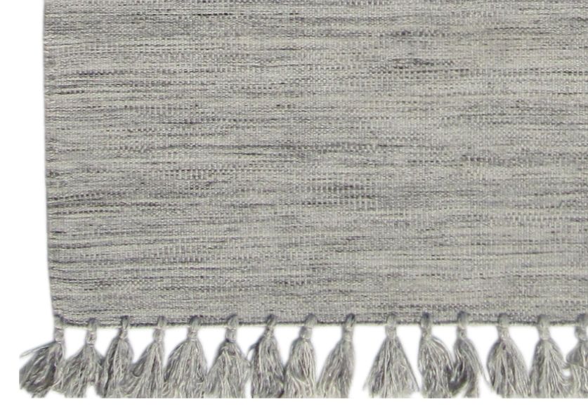 Käsinkudottu Dhurrie-matto v.harmaa, eri kokoja