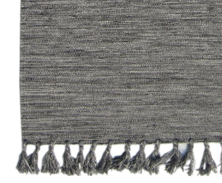 Käsinkudottu Dhurrie-matto t.harmaa, eri kokoja