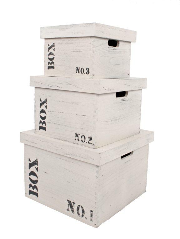 Wood säilytyslaatikko, 3 eri kokoa