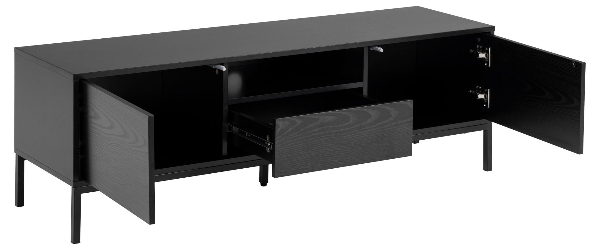 Seaford TV-taso 1 musta 140 cm