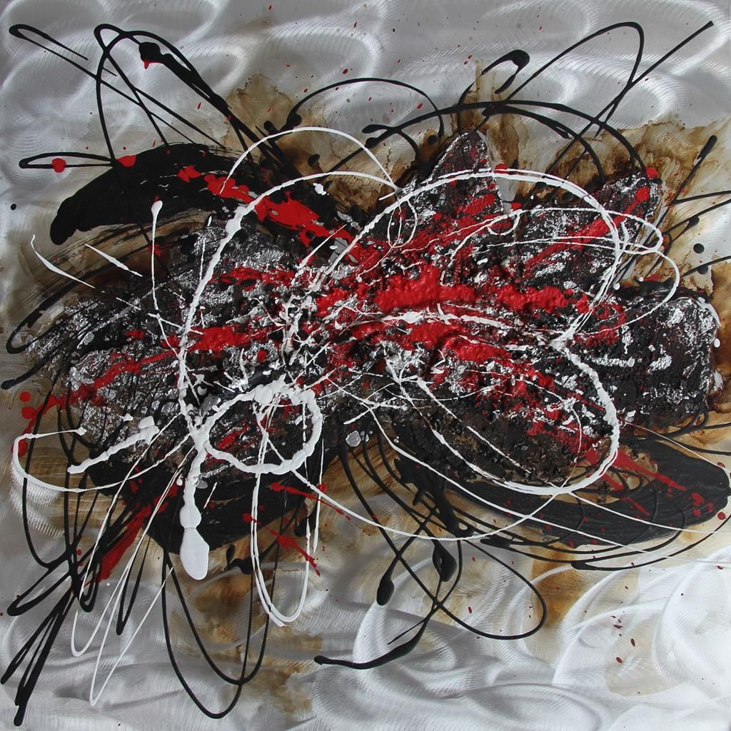 Canvastaulu 60x60, metallisävy