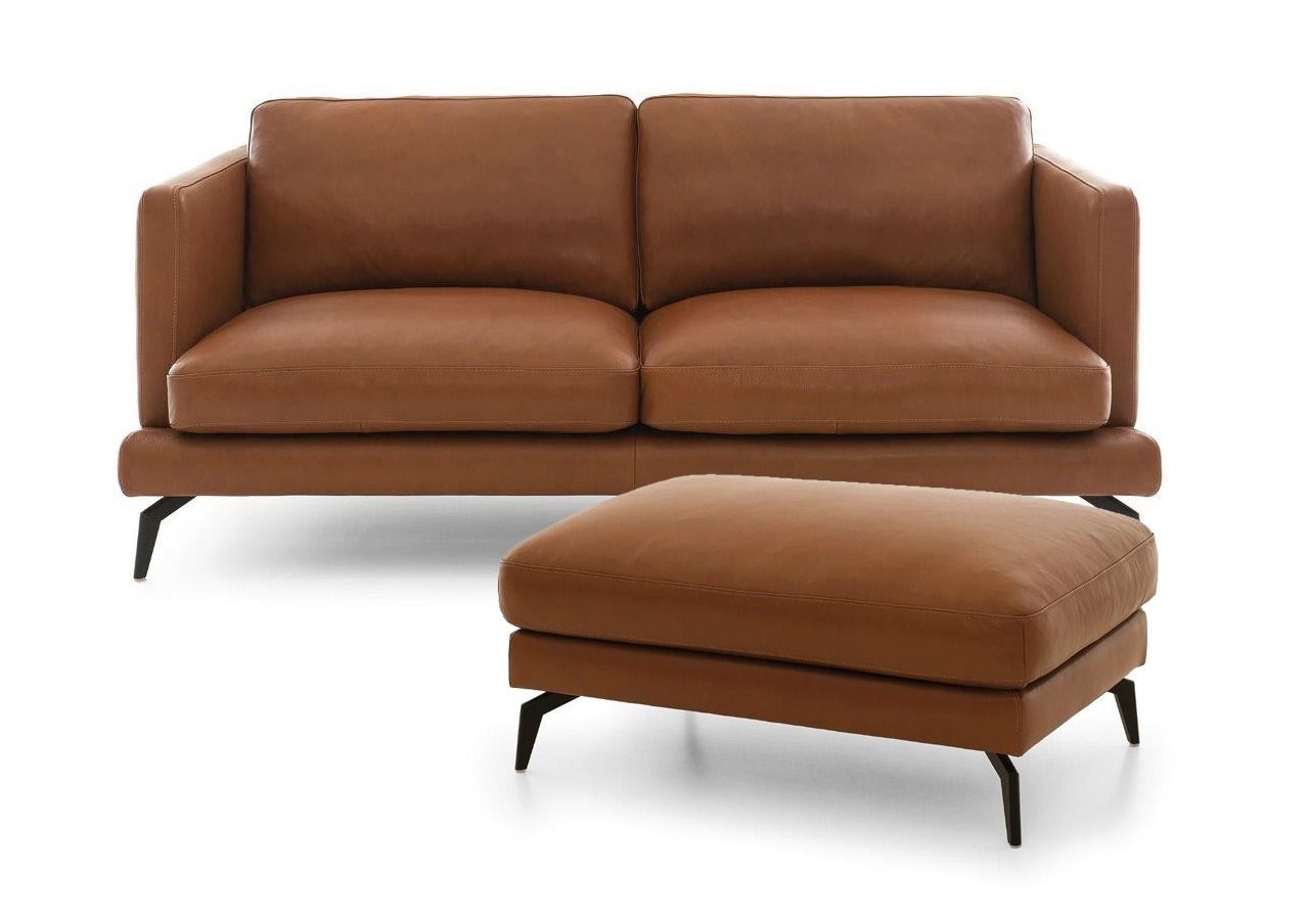 Neiser Time nahkasohva + rahi, ruskea