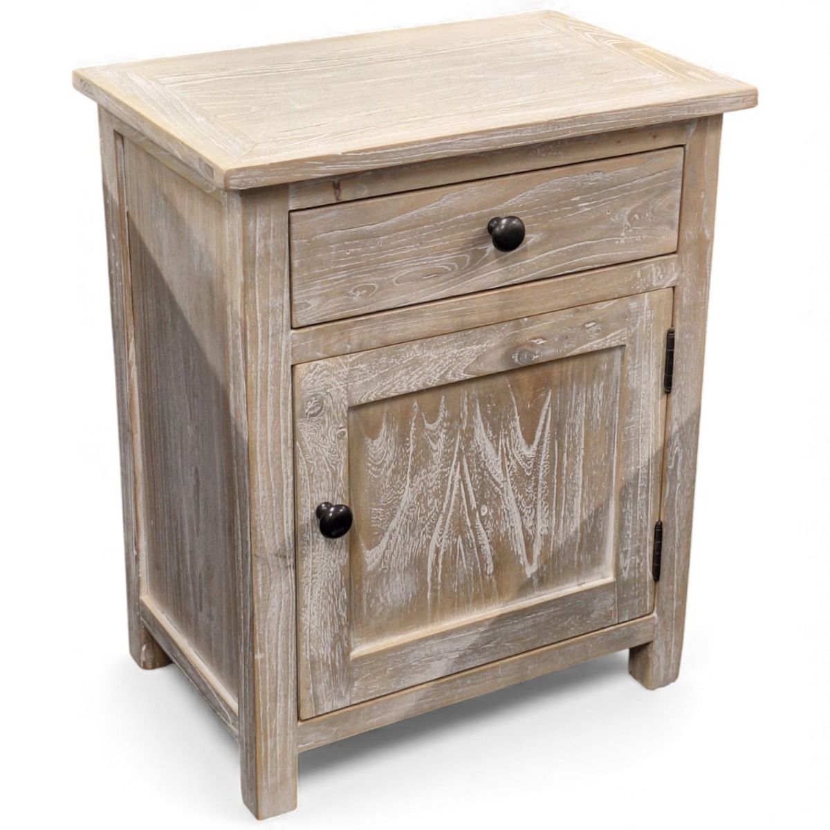 Provence yöpöytä vintagepuuta