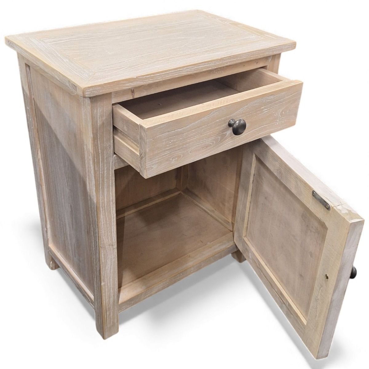 Provence yöpöytä, vintagepuuta