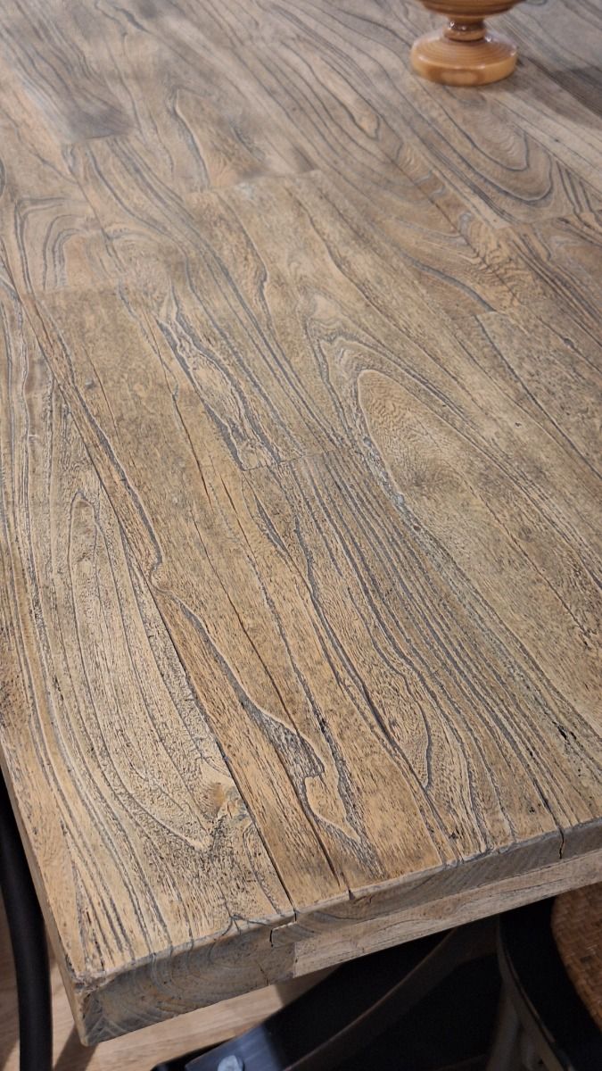 Provence Vintage ruokapöytä 198x100, musta