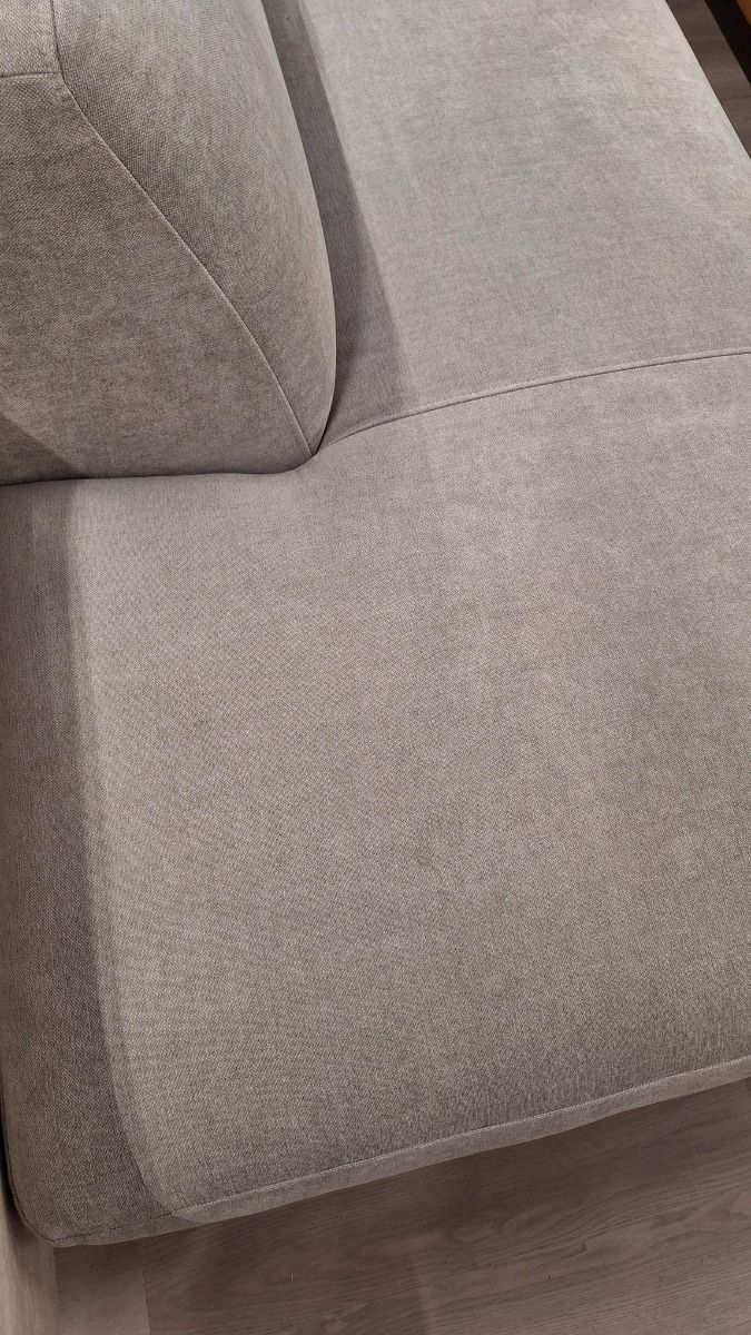 Neiser Dover sohva avopäädyllä + rahi, vaaleanharmaa