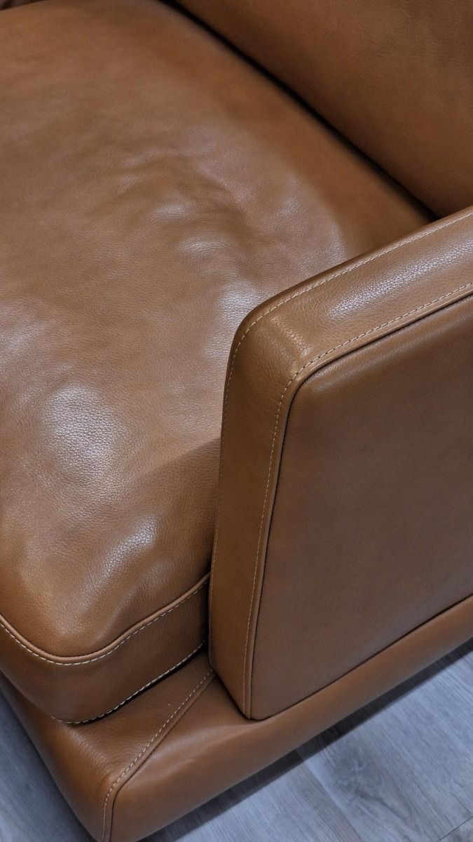 Neiser Time nahkasohva + rahi, ruskea